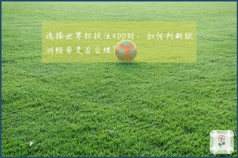 选择世界杯投注app时，如何判断欧洲赔率是否合理？
